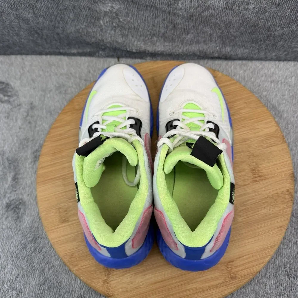 Nike KD Shoes Boys Size 6Y White Pink Blue Volt Basketball Sneakers AT5685-134
